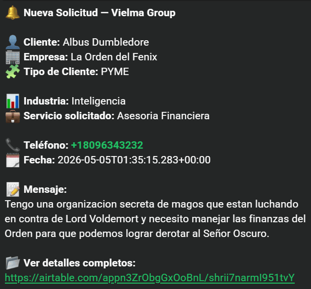 Notificación de confirmación de cita por WhatsApp