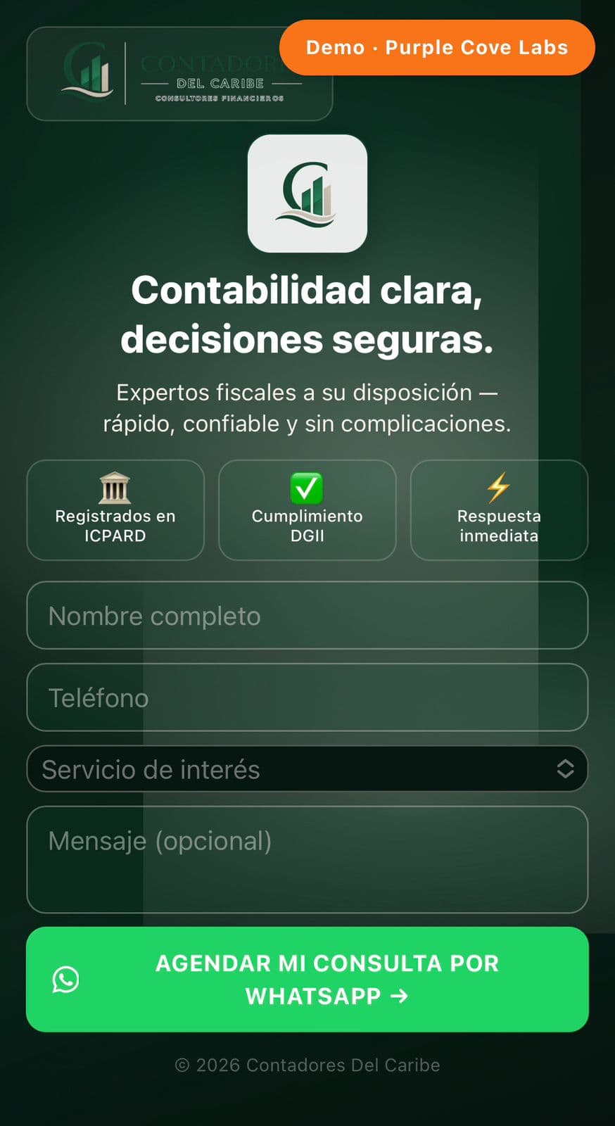Demo Contadores